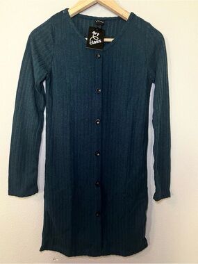 Art Class Girls Long Cardigan English Teal XL 14/16 NWT